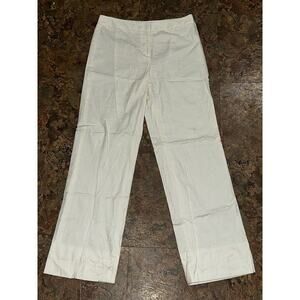 Ann Taylor LOFT Women’s Ivory Floral Print Pants 100% Cotton Size 2